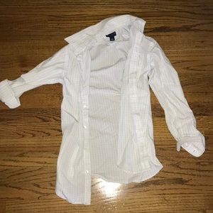 Lord and Taylor Casual Straight Collar Shirt